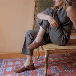 JUDY - Cafe Regina Romero Zapato Mocasin De Piso Para Dama En Piel 11 JUDY - Cafe Regina Romero Zapato Mocasin De Piso Para Dama En Piel -Reginaromero 51