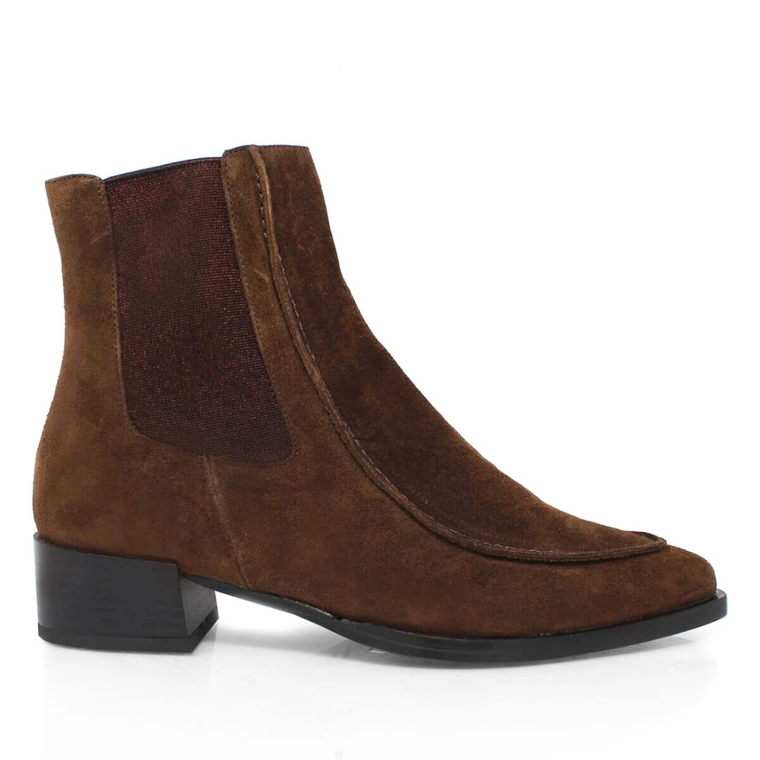 HARRY 40 - ChocolateRegina Romero Zapato Bota Botin Tacon Alto Para Dama En Piel 3 HARRY 40 - ChocolateRegina Romero Zapato Bota Botin Tacon Alto Para Dama En Piel