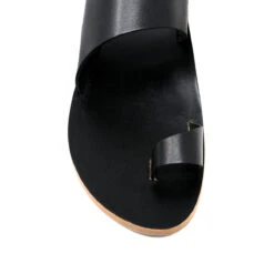 AMAYA - Negro Regina Romero Resort Zapato Sandalia De Piso Para Dama En Piel -Reginaromero Regina Romero Resort Sandalia Amaya Piel Negro 4 47e2f8ce 0f9d 45fa bd77 2942d4ae34a3