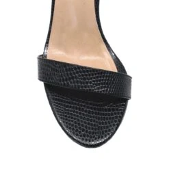 CLAUDINE 85 - Negro Regina Romero Zapato Sandalia Zapatilla Tacon Alto Para Dama En Piel -Reginaromero Regina Romero Zapatilla Sandalia Claudina Lizard Negro 5 adb29a0f fcdd 4520 a392 bef75e004221
