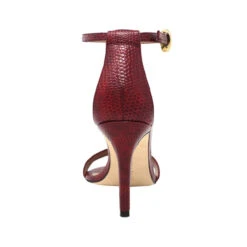 CLAUDINE 85 - Rojo Regina Romero Zapato Sandalia Zapatilla Tacon Alto Para Dama En Piel -Reginaromero Regina Romero Zapatilla Sandalia Claudina Lizard Rojo 4 2a733a35 38a7 4f92 acdc c3b4a91fa226