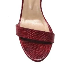 CLAUDINE 85 - Rojo Regina Romero Zapato Sandalia Zapatilla Tacon Alto Para Dama En Piel -Reginaromero Regina Romero Zapatilla Sandalia Claudina Lizard Rojo 5 935dd4b3 37dc 4950 a094 883d6d58e7c7