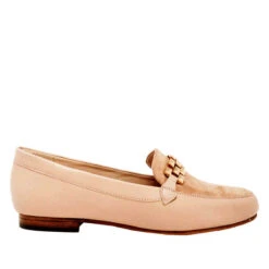 CARINA - Beige Regina Romero Zapato Mocasin De Piso Para Dama En Piel