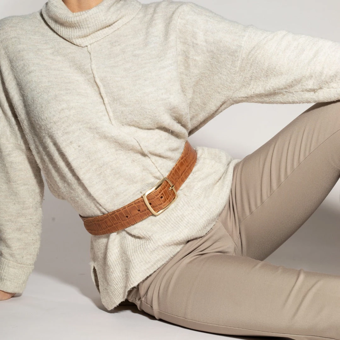 MAR - Tan Con Oro Regina Romero Accesorio Cinturon Para Dama En Piel 4 MAR - Tan Con Oro Regina Romero Accesorio Cinturon Para Dama En Piel - Imagen 2