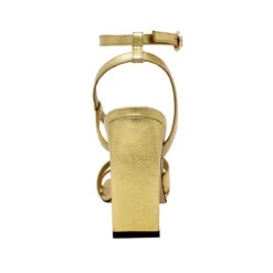 PIA 100 - Oro Regina Romero Zapato Sandalia Zapatilla Tacon Alto Para Dama En Piel -Reginaromero Regina Romero Zapatilla Sandalia Pia Piel Oro 5 206d7185 11f7 40d4 a3b4 375b357ae495