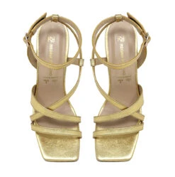 PIA 100 - Oro Regina Romero Zapato Sandalia Zapatilla Tacon Alto Para Dama En Piel -Reginaromero Regina Romero Zapatilla Sandalia Pia Piel Oro 6 1f867242 bab2 4387 bd96 1187d917897f