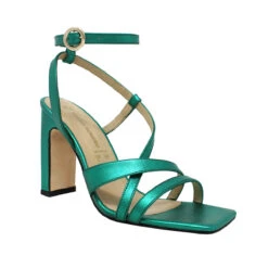 PIA 100 - Esmeralda Regina Romero Zapato Sandalia Zapatilla Tacon Alto Para Dama En Piel -Reginaromero Regina Romero Zapatilla Sandalia Pia Piel Verde Esmeralda 2 de411127 f26f 47b9 9cfa 65f6cf7282c9