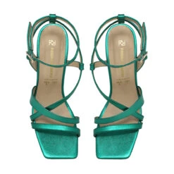 PIA 100 - Esmeralda Regina Romero Zapato Sandalia Zapatilla Tacon Alto Para Dama En Piel -Reginaromero Regina Romero Zapatilla Sandalia Pia Piel Verde Esmeralda 6 8a2c0948 ece6 4e6a 8252 30df5dadd082