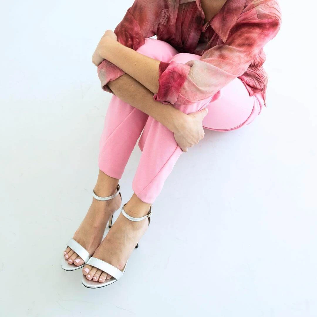 CLAUDINE 85 - Plata Regina Romero Zapato Sandalia Zapatilla Tacon Alto Para Dama En Piel 5 CLAUDINE 85 - Plata Regina Romero Zapato Sandalia Zapatilla Tacon Alto Para Dama En Piel - Imagen 3