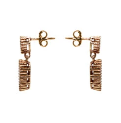 ARETES AMBERES - Cristal Y Dorado Regina RomeroArete Para Dama 13 ARETES AMBERES - Cristal Y Dorado Regina RomeroArete Para Dama -Reginaromero Regina Romero accesorios aretes Amberes cristal dorado 3