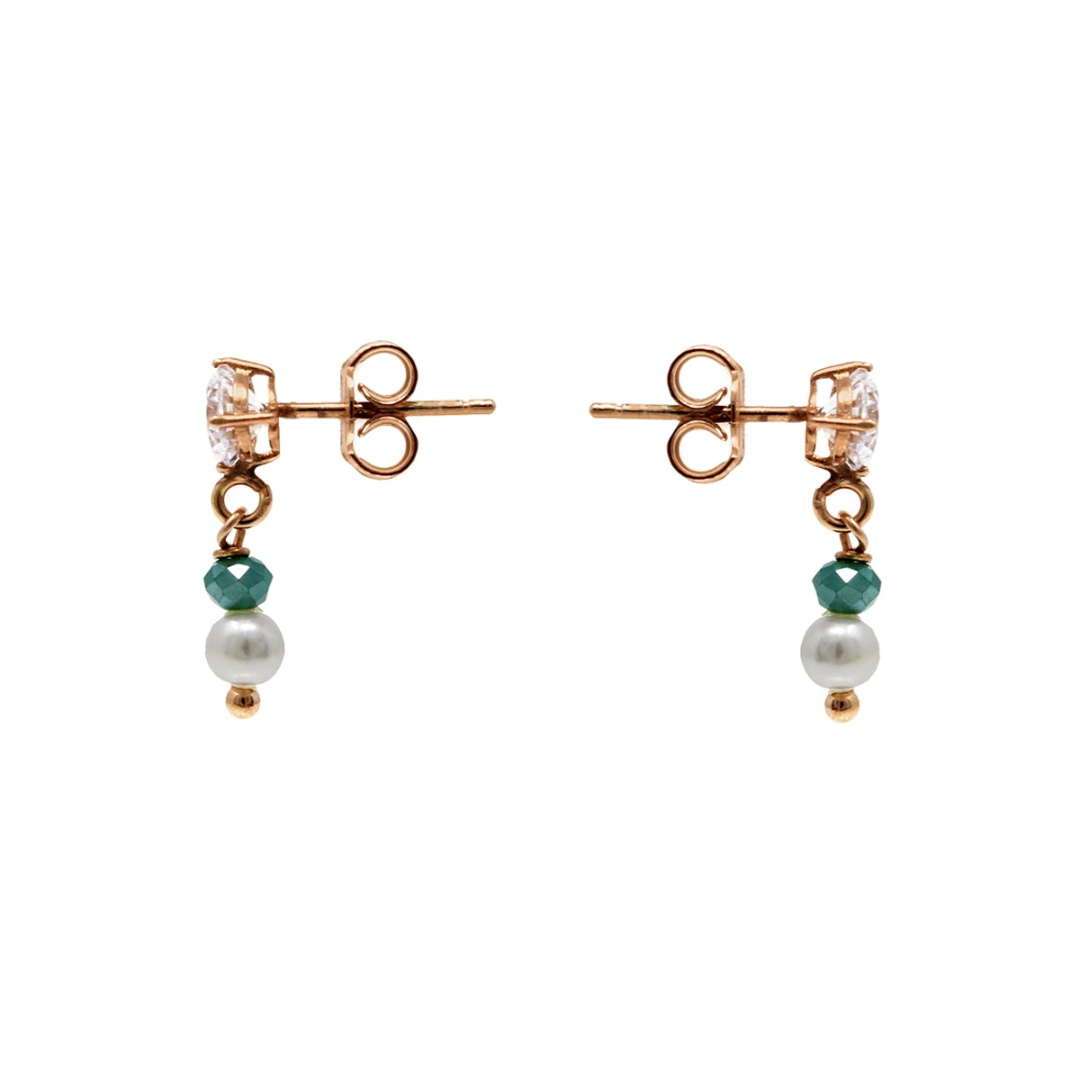 ARETES TAORMINA - Verde Esmeralda Y Plateado Regina RomeroArete Para Dama 8 ARETES TAORMINA - Verde Esmeralda Y Plateado Regina RomeroArete Para Dama - Imagen 6