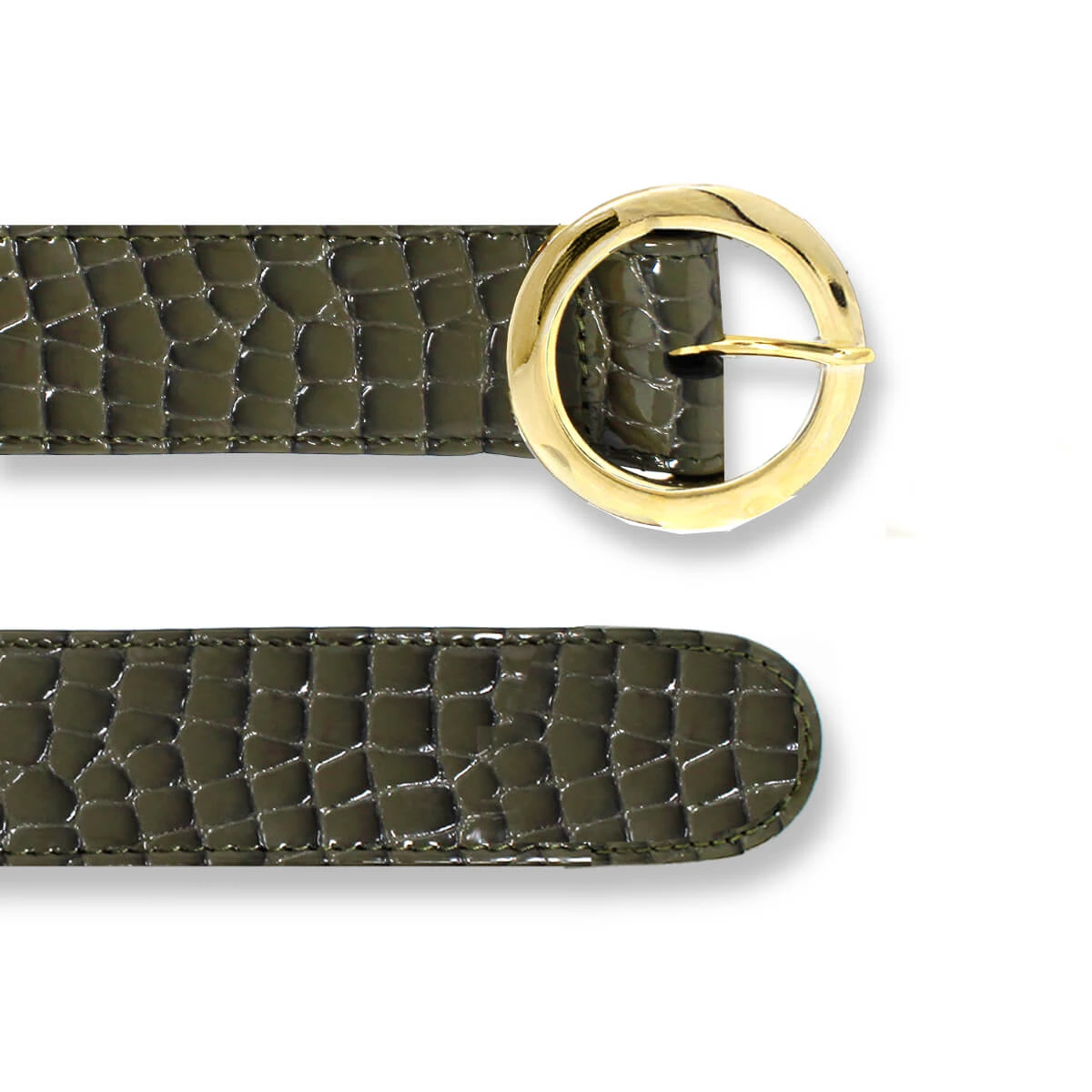 AMY - Verde Regina Romero Accesorio Cinturon Para Dama En Piel 4 AMY - Verde Regina Romero Accesorio Cinturon Para Dama En Piel - Imagen 2