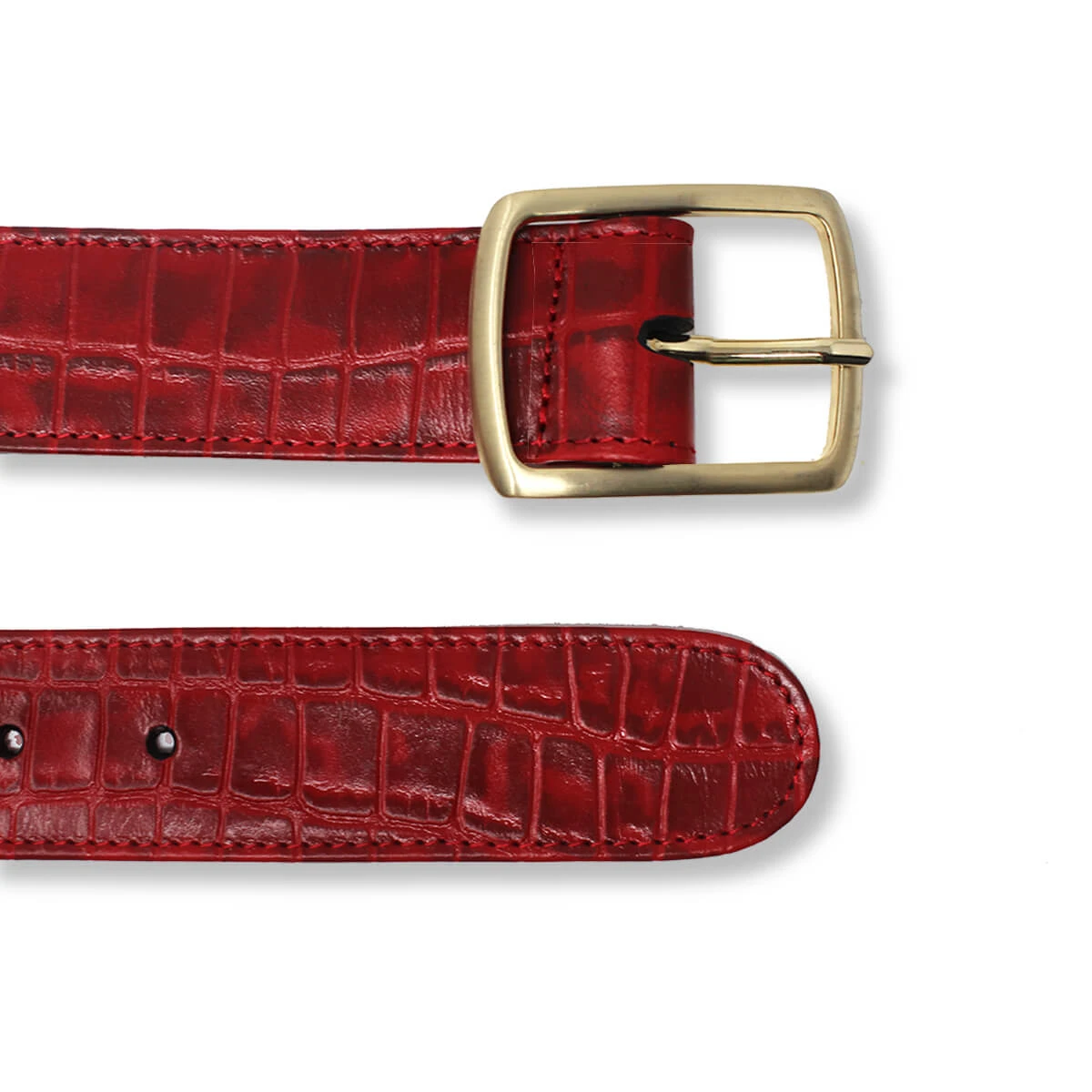 MAR - Rojo Con Oro Regina Romero Accesorio Cinturon Para Dama En Piel 4 MAR - Rojo Con Oro Regina Romero Accesorio Cinturon Para Dama En Piel - Imagen 2