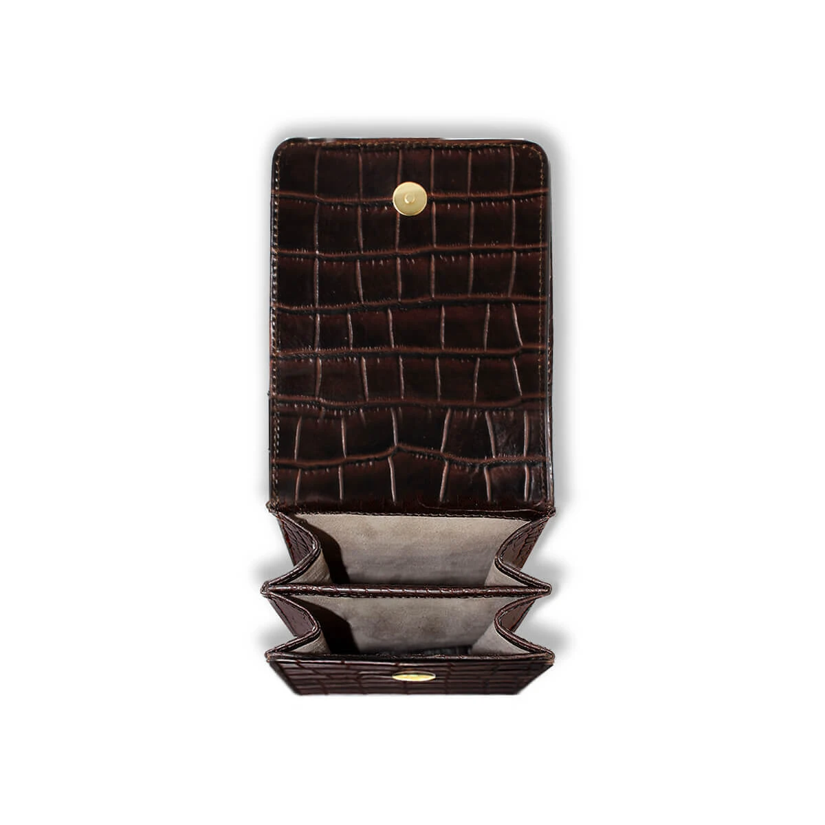 AMARA - Cafe Regina Romero Accesorio Porta Celulares Para Dama En Piel 7 AMARA - Cafe Regina Romero Accesorio Porta Celulares Para Dama En Piel - Imagen 5