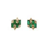ARETES VARSOVIA - Verde Esmeralda Y Dorado Regina RomeroArete Para Dama 2 ARETES VARSOVIA - Verde Esmeralda Y Dorado Regina RomeroArete Para Dama -Reginaromero Regina Romero aretes Varsovia oro cristal esmeralda 1