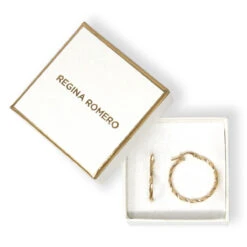 ARETES CAPRI - Dorado Regina Romero Arete Para Dama 9 ARETES CAPRI - Dorado Regina Romero Arete Para Dama -Reginaromero Regina Romero aretes arracadas Capri dorado 4