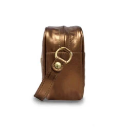 COLETTE - Bronce Regina Romero Accesorio Bolso Para Dama En Piel -Reginaromero Regina Romero bolso Collete oro viejo 2 piel 3
