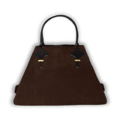 EVA - Cafe Regina Romero Accesorio Bolso Para Dama En Piel -Reginaromero Regina Romero bolso tote bag Eva ante cafe 5