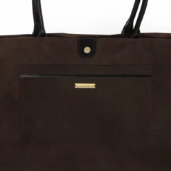 EVA - Cafe Regina Romero Accesorio Bolso Para Dama En Piel -Reginaromero Regina Romero bolso tote bag Eva ante cafe 6