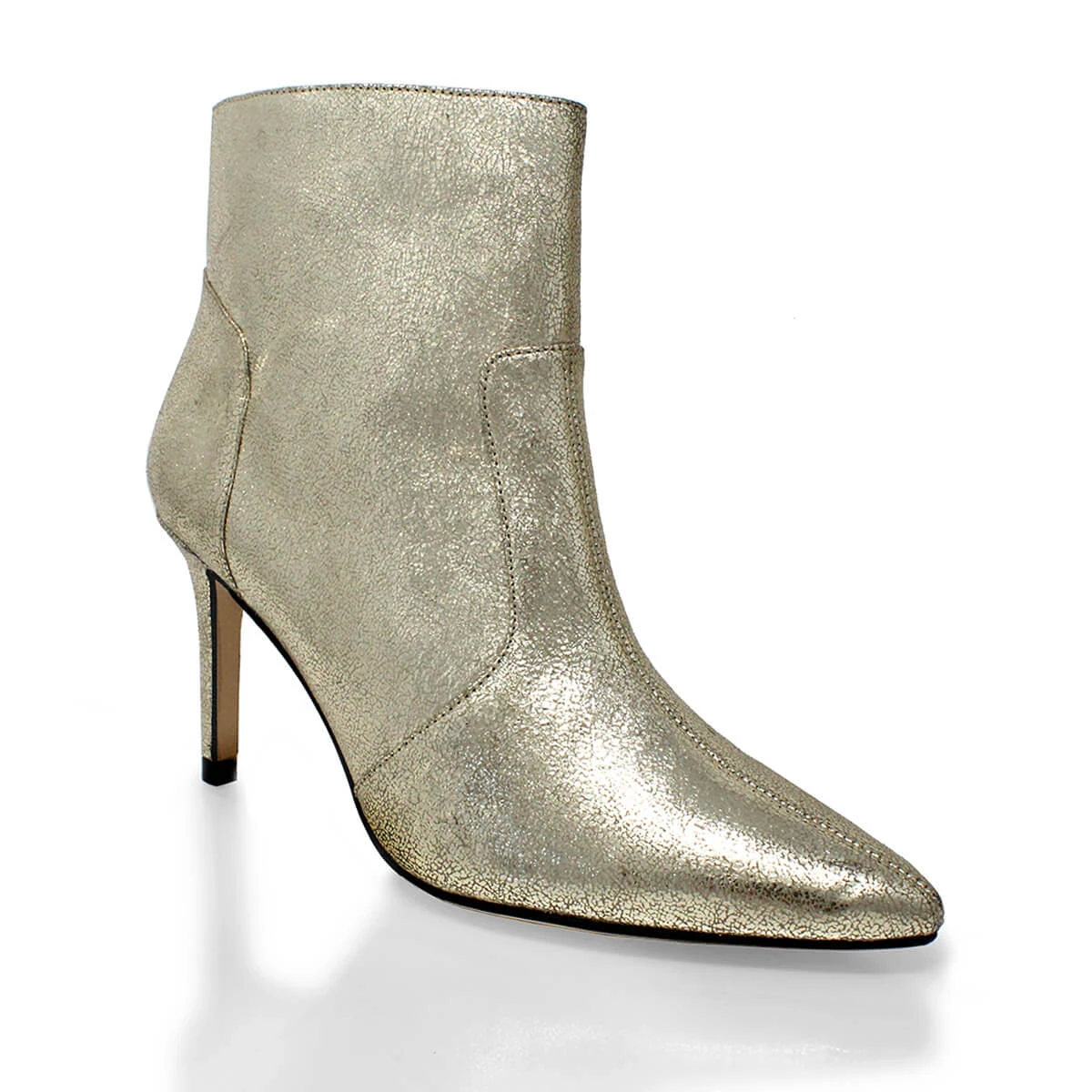 ANTONIA 75 - Oro Regina Romero Zapato Bota Botin Tacon Alto Para Dama En Piel 7 ANTONIA 75 - Oro Regina Romero Zapato Bota Botin Tacon Alto Para Dama En Piel - Imagen 5