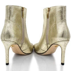 ANTONIA 75 - Oro Regina Romero Zapato Bota Botin Tacon Alto Para Dama En Piel 19 ANTONIA 75 - Oro Regina Romero Zapato Bota Botin Tacon Alto Para Dama En Piel -Reginaromero Regina Romero bota botin Antonia oro claro piel 7
