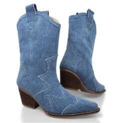 BAILEY 60 - Denim Regina Romero Zapato Bota Botin Tacon Bajo Para Dama 19 BAILEY 60 - Denim Regina Romero Zapato Bota Botin Tacon Bajo Para Dama -Reginaromero Regina Romero bota botin Bailey mezclilla denim 7