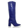 BROOKLYN 75 - Charol Azul Rey Regina Romero Zapato Bota Larga Tacon Alto Para Dama En Piel 1 BROOKLYN 75 - Charol Azul Rey Regina Romero Zapato Bota Larga Tacon Alto Para Dama En Piel -Reginaromero Regina Romero bota botin Brooklyn croco charol azul 1