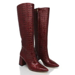 BROOKLYN 75 - Charol Vino Regina Romero Zapato Bota Larga Tacon Alto Para Dama En Piel 13 BROOKLYN 75 - Charol Vino Regina Romero Zapato Bota Larga Tacon Alto Para Dama En Piel -Reginaromero Regina Romero bota botin Brooklyn vino charol 2