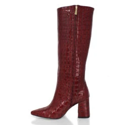 BROOKLYN 75 - Charol Vino Regina Romero Zapato Bota Larga Tacon Alto Para Dama En Piel 12 BROOKLYN 75 - Charol Vino Regina Romero Zapato Bota Larga Tacon Alto Para Dama En Piel -Reginaromero Regina Romero bota botin Brooklyn vino charol 4