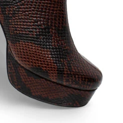 ELSY 95 - Cafe Regina Romero Zapato Bota Botin Plataforma Tacon Alto Para Dama En Piel 19 ELSY 95 - Cafe Regina Romero Zapato Bota Botin Plataforma Tacon Alto Para Dama En Piel -Reginaromero Regina Romero bota botin Elsy cobra cafe piel 6