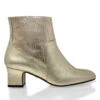 JENNIFER 45 - Oro Regina Romero Zapato Bota Botin Tacon Bajo Para Dama En Piel 1 JENNIFER 45 - Oro Regina Romero Zapato Bota Botin Tacon Bajo Para Dama En Piel -Reginaromero Regina Romero bota botin Jennifer oro claro piel 1