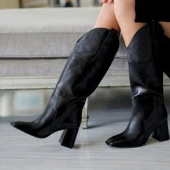 KING 75 - Negro Regina Romero Zapato Bota Botin Tacon Alto Para Dama En Piel -Reginaromero Regina Romero bota botin Kingnegro 6