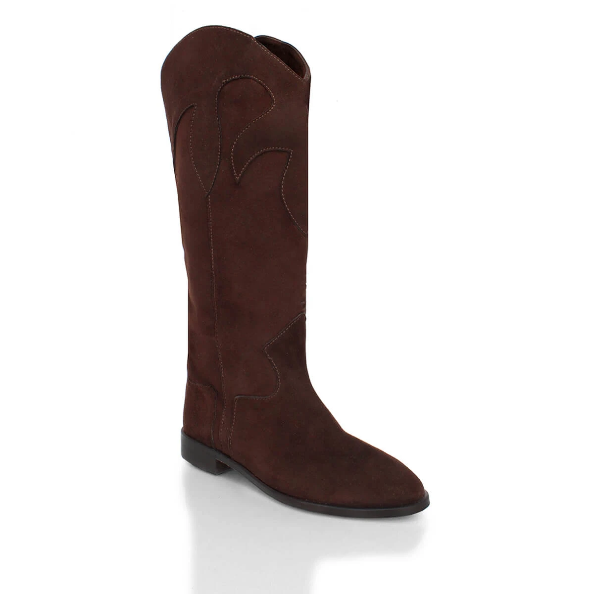 LAREDO - Ante Cafe Regina Romero Zapato Bota Botin Tacon Bajo Para Dama En Piel 6 LAREDO - Ante Cafe Regina Romero Zapato Bota Botin Tacon Bajo Para Dama En Piel - Imagen 4