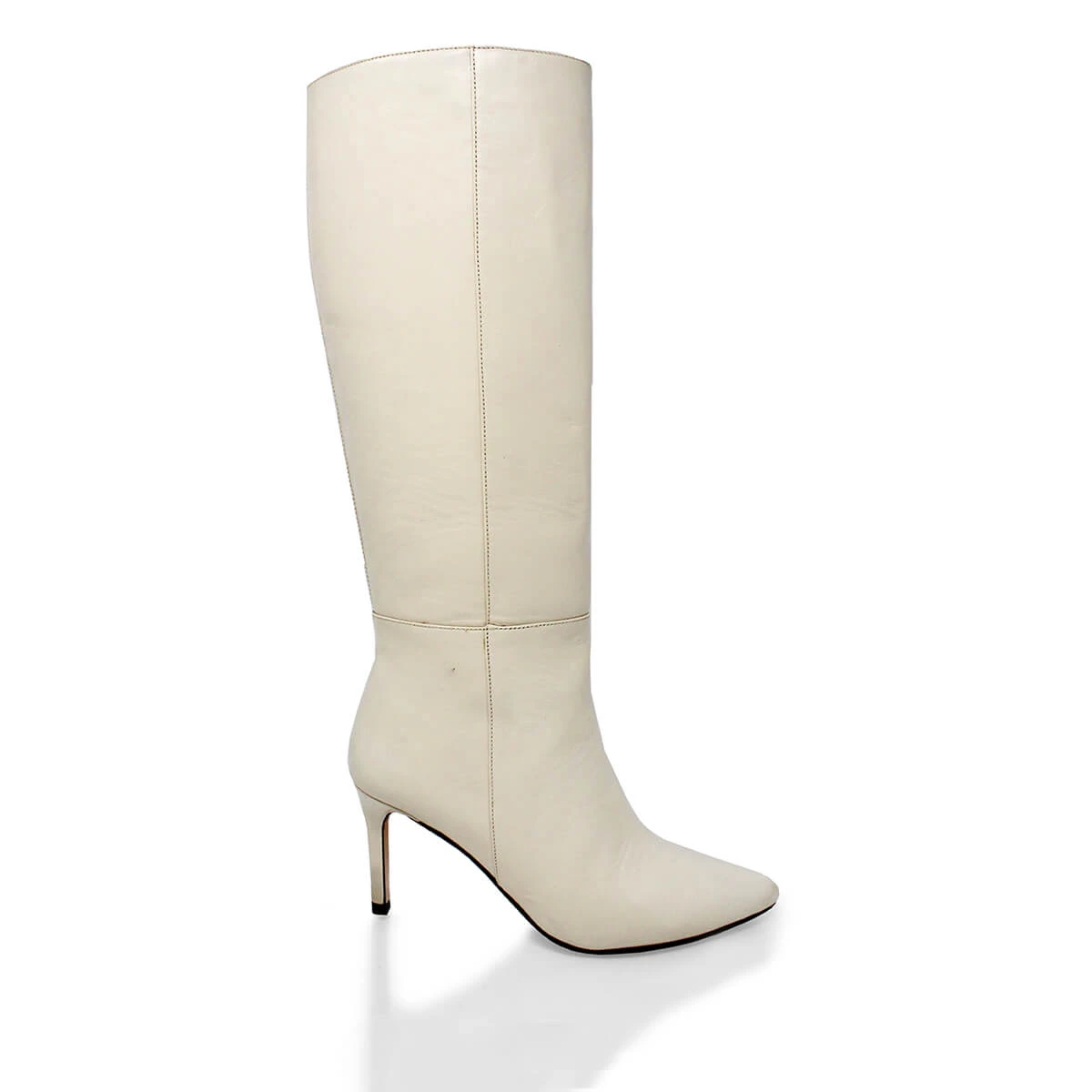 MITZY 75 - Latte Regina Romero Zapato Bota Larga Tacon Alto Para Dama En Piel 3 MITZY 75 - Latte Regina Romero Zapato Bota Larga Tacon Alto Para Dama En Piel