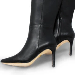 MITZY 75 - Negro Regina Romero Zapato Bota Larga Tacon Alto Para Dama En Piel -Reginaromero Regina Romero bota botin Mitzy negro piel 7