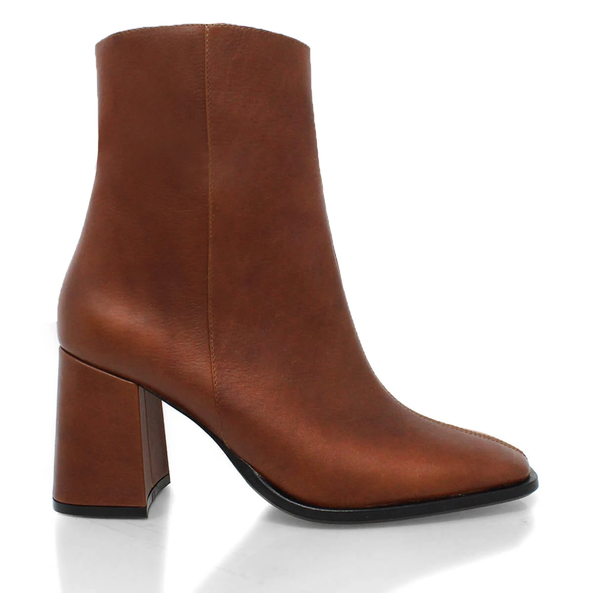 MOSCU 75 - Cafe Oscuro Regina Romero Zapato Bota Botin Tacon Alto Para Dama En Piel 3 MOSCU 75 - Cafe Oscuro Regina Romero Zapato Bota Botin Tacon Alto Para Dama En Piel