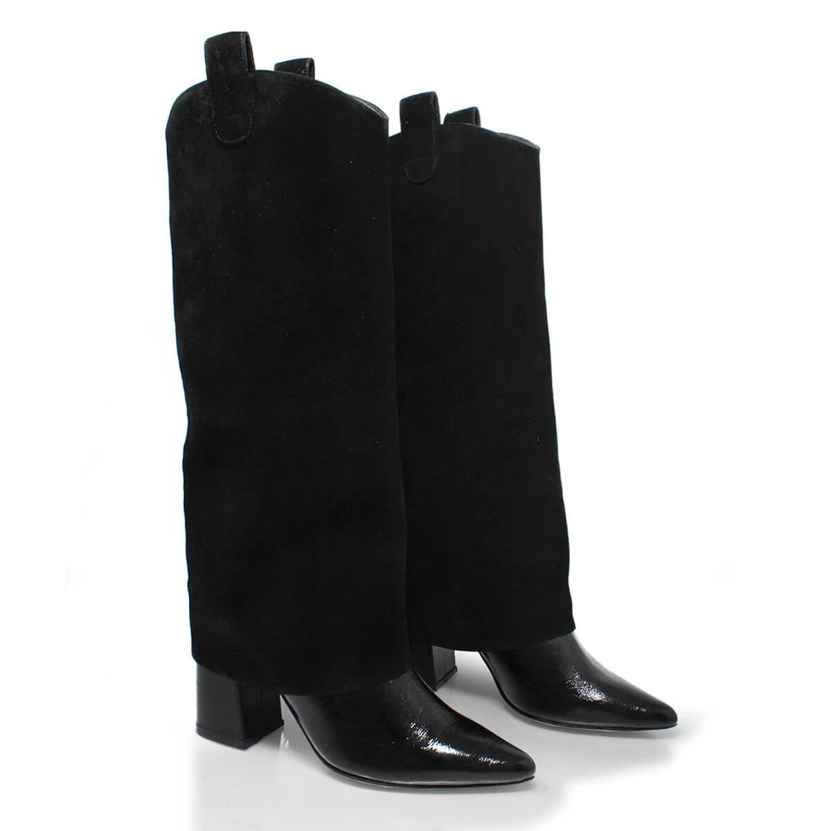 NADIA 75 - Negro Regina Romero Zapato Bota Larga Tacon Alto Para Dama En Piel 8 NADIA 75 - Negro Regina Romero Zapato Bota Larga Tacon Alto Para Dama En Piel - Imagen 6