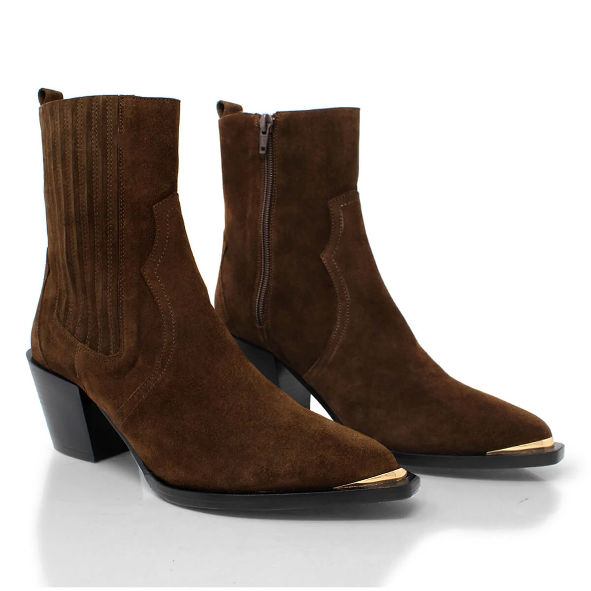 ROSARIO 70 - Chocolate Regina Romero Zapato Bota Botin Tacon Alto Para Dama En Piel 9 ROSARIO 70 - Chocolate Regina Romero Zapato Bota Botin Tacon Alto Para Dama En Piel - Imagen 7