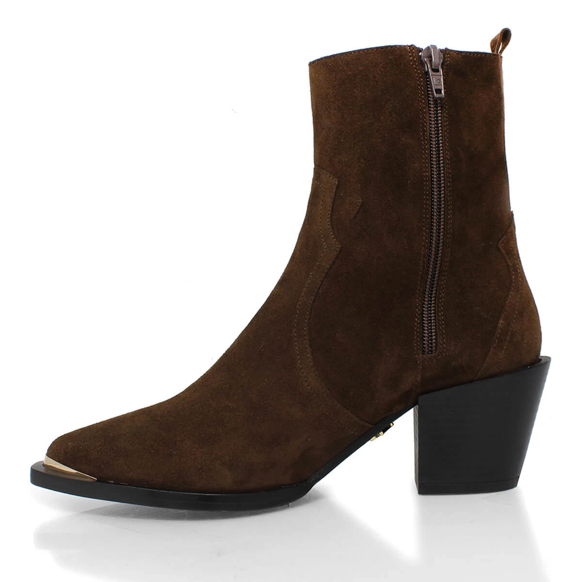 ROSARIO 70 - Chocolate Regina Romero Zapato Bota Botin Tacon Alto Para Dama En Piel 8 ROSARIO 70 - Chocolate Regina Romero Zapato Bota Botin Tacon Alto Para Dama En Piel - Imagen 6