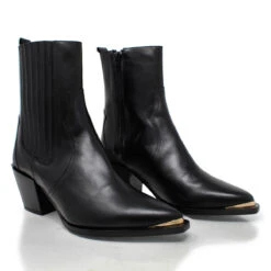 ROSARIO 70 - Negro Regina Romero Zapato Bota Botin Tacon Alto Para Dama En Piel 15 ROSARIO 70 - Negro Regina Romero Zapato Bota Botin Tacon Alto Para Dama En Piel -Reginaromero Regina Romero bota botin Rosario negro piel 2