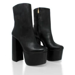 TOWER 150 - Negro Regina Romero Zapato Bota Botin Plataforma Tacon Alto Para Dama En Piel 19 TOWER 150 - Negro Regina Romero Zapato Bota Botin Plataforma Tacon Alto Para Dama En Piel -Reginaromero Regina Romero bota botin Tower negro piel 2