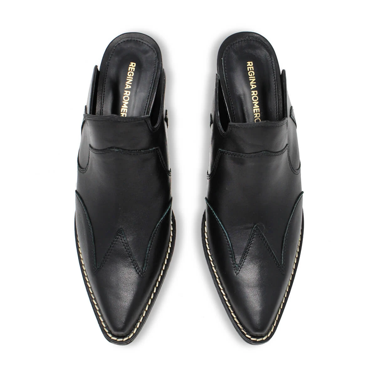 TRACY 60 - Negro Regina Romero Zapato Zapatilla Tacon Bajo Para Dama En Piel 9 TRACY 60 - Negro Regina Romero Zapato Zapatilla Tacon Bajo Para Dama En Piel - Imagen 7