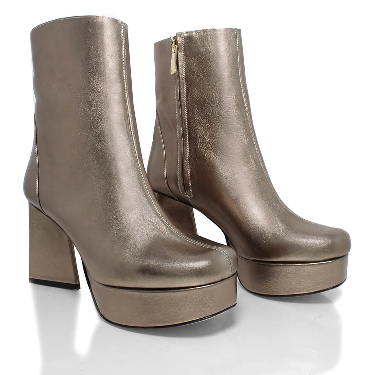 INGRID 95 - Seda Regina Romero Zapato Bota Botin Plataforma Tacon Alto Para Dama En Piel 6 INGRID 95 - Seda Regina Romero Zapato Bota Botin Plataforma Tacon Alto Para Dama En Piel - Imagen 4