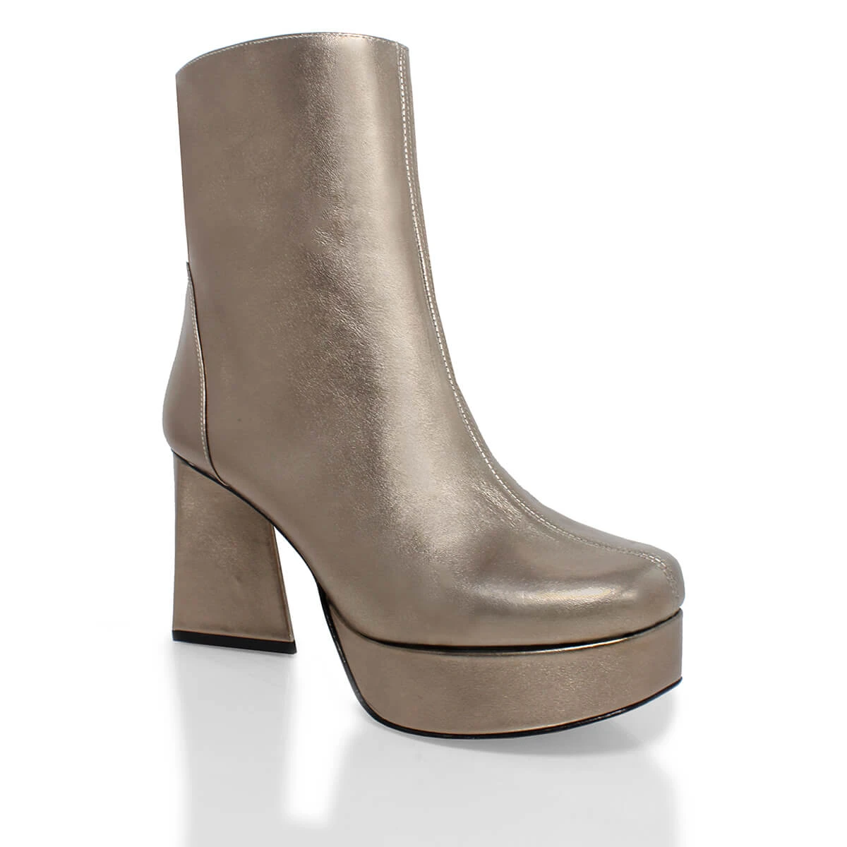 INGRID 95 - Seda Regina Romero Zapato Bota Botin Plataforma Tacon Alto Para Dama En Piel 4 INGRID 95 - Seda Regina Romero Zapato Bota Botin Plataforma Tacon Alto Para Dama En Piel - Imagen 2