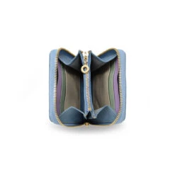 ATENEA - Azul Pastel Regina Romero Accesorio Monedero Para Dama En Piel -Reginaromero Regina Romero cartera Atenea azul claro piel 5