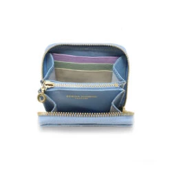 ATENEA - Azul Pastel Regina Romero Accesorio Monedero Para Dama En Piel -Reginaromero Regina Romero cartera Atenea azul claro piel 6