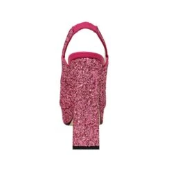 CHERYL 125 - Glitter Rosa Regina Romero Zapato Sandalia Plataforma Tacon Alto Para Dama En Piel -Reginaromero Regina Romero sandalia plataforma Cheryl rosa glitter 6