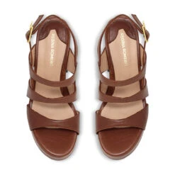 MARITE 105 - Tan Regina Romero Zapato Sandalia Plataforma Tacon Alto Para Dama En Piel 15 MARITE 105 - Tan Regina Romero Zapato Sandalia Plataforma Tacon Alto Para Dama En Piel -Reginaromero Regina Romero sandalia plataforma Marite cafe piel 2