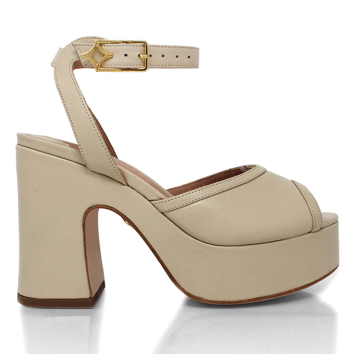 OLIMPIA 100 - Beige Regina Romero Zapato Sandalia Plataforma Tacon Alto Para Dama En Piel 3 OLIMPIA 100 - Beige Regina Romero Zapato Sandalia Plataforma Tacon Alto Para Dama En Piel