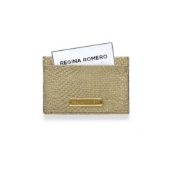 BLISS - Oro Regina Romero Accesorio Tarjetero Para Dama En Piel -Reginaromero Regina Romero tarjetero Bliss oro piel 3